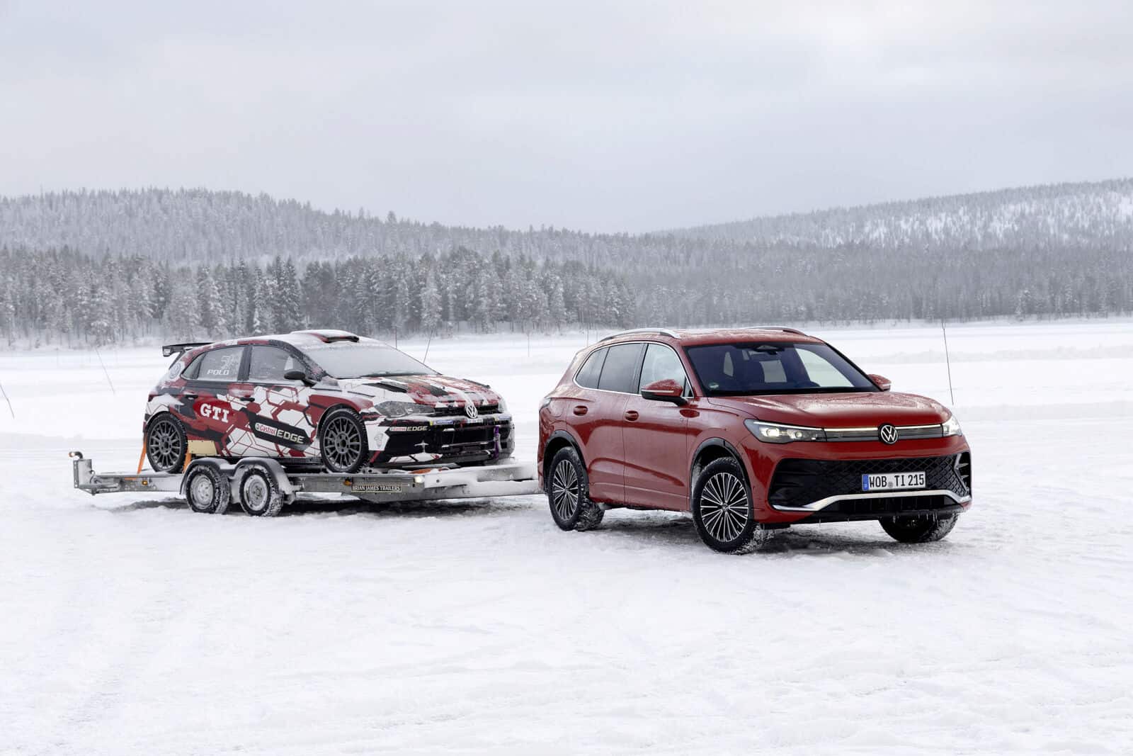 Volkswagen Tiguan on Holiday Snow Roadtrip