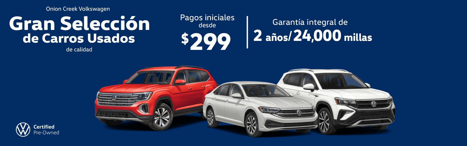 Bienvenido a Onion Creek Volkswagen en Austin, TX